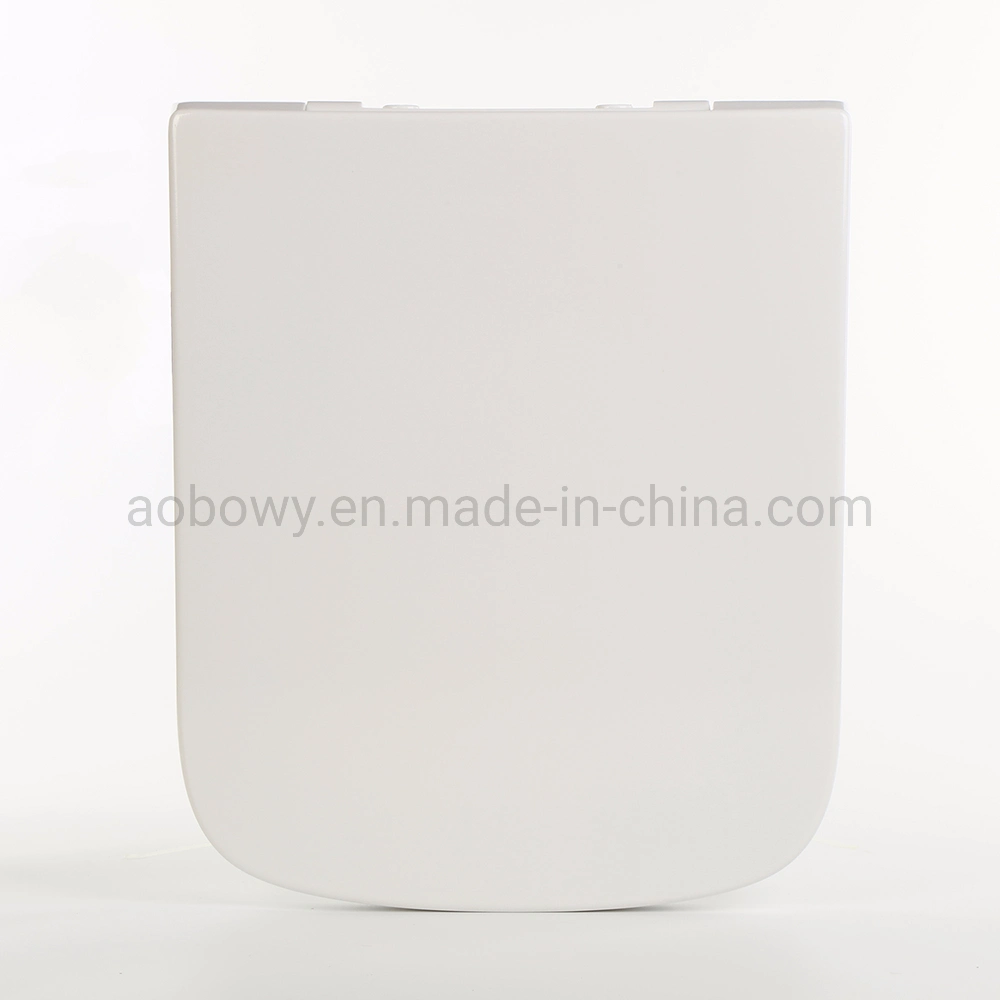 Toilet Seat Square, UF Plastic Toilet Seat for Standard Toilet with Slow-Close and, Easy Clean and Install